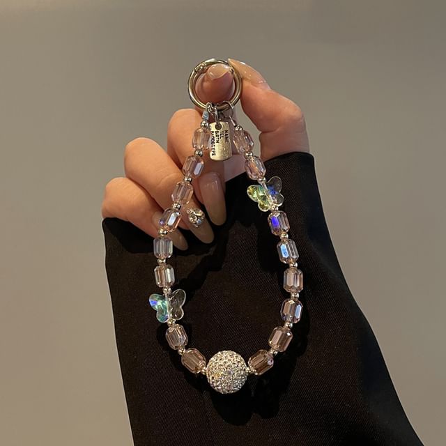 Beaded Phone Lanyard Butterfly