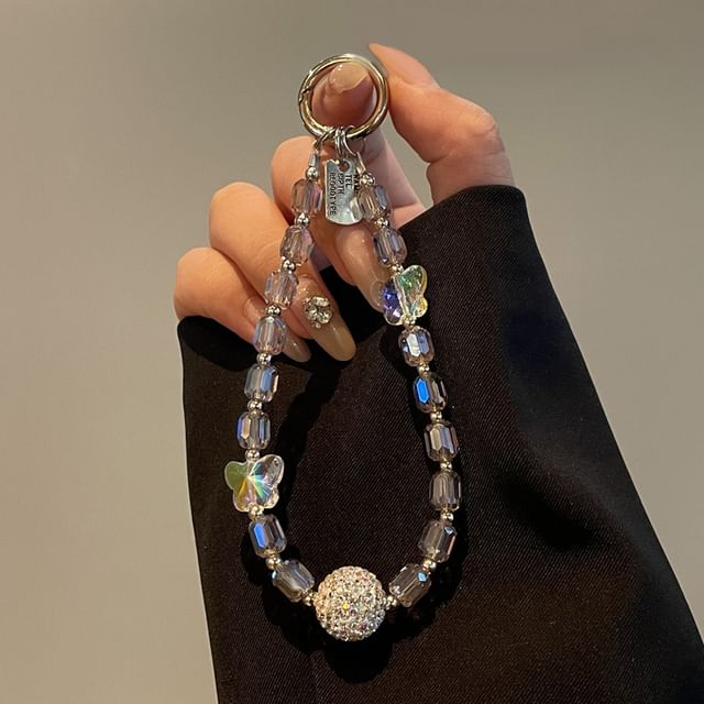 Beaded Phone Lanyard Butterfly