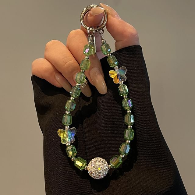 Beaded Phone Lanyard Butterfly