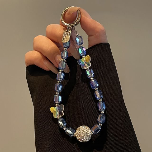 Beaded Phone Lanyard Butterfly