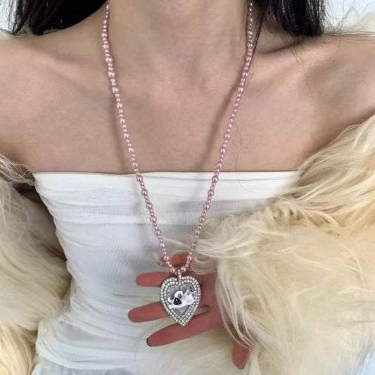 Necklace Beaded Heart