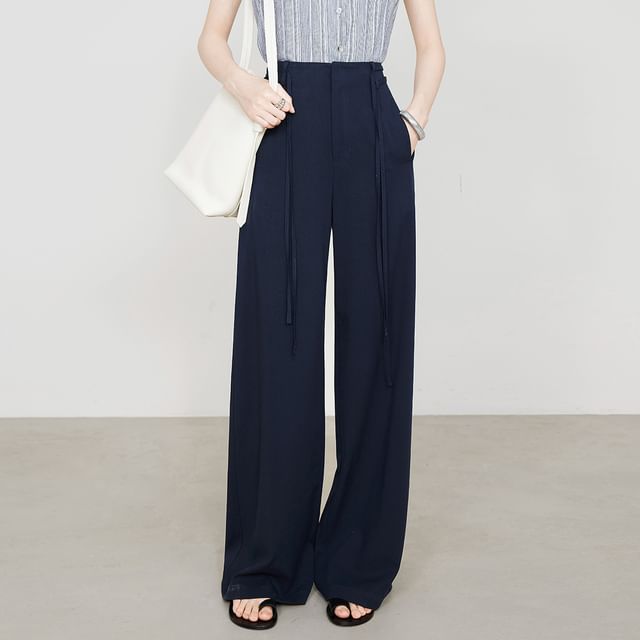 High Waist Wide Leg Dress Pants