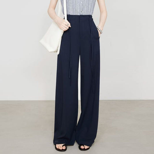 High Waist Wide Leg Dress Pants