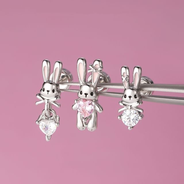 Rhinestone Rabbit of Set Stud 3: Ear
