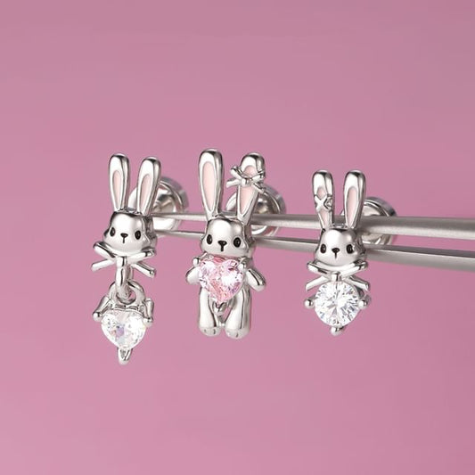 Rhinestone Rabbit of Set Stud 3: Ear