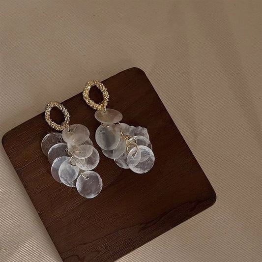 Fringed Shell Earring Drop