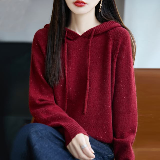 Drawstring Hooded Sweater