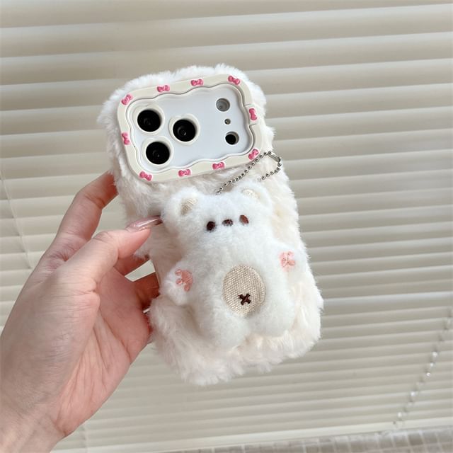 Animal Chenille Phone Case with Stand / Strap / Set