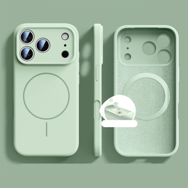 Silicone Magnetic (Compatible with MagSafe) Phone Case