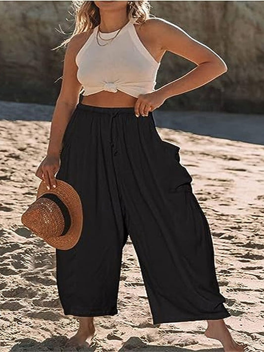 Women's Culottes Wide Leg Wide Leg Chinos Elegant Vacation