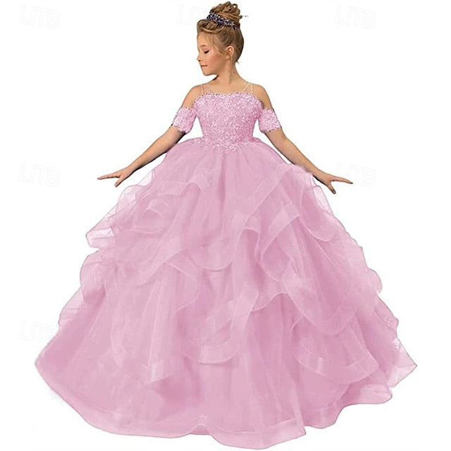 Princess Girl Girls' Flower Kid's Dress