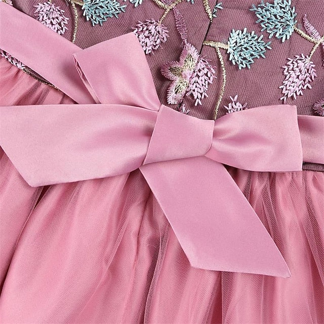 Party Dress Girl 3D Sleeveless Flower Girls'