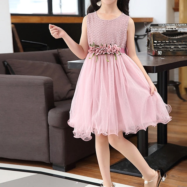 Girl Performance Party Dress Girls' Flower