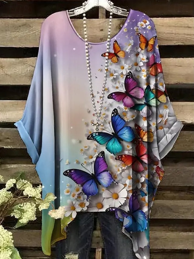 Women's Boho Shirt Graphic Abstract Elegant Bohemia Active