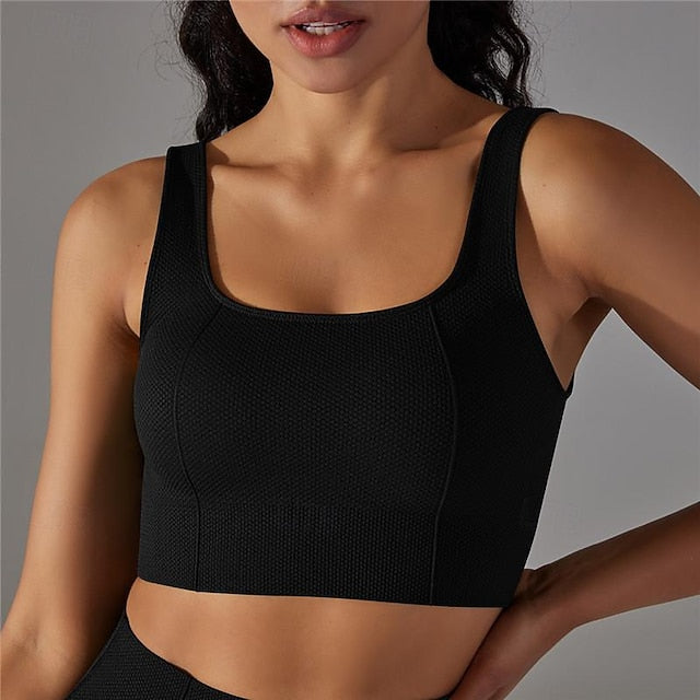 Women's Light Support Sports Bra Running Bra Open Back