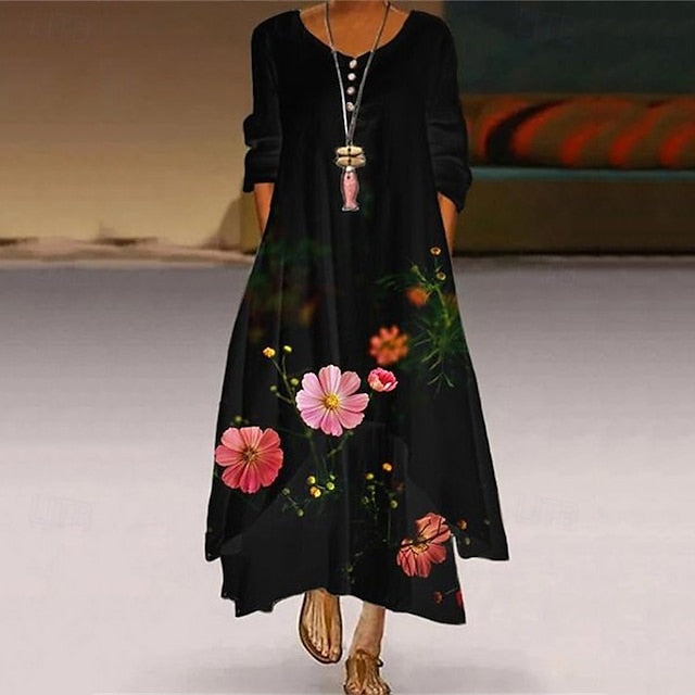 Women's Long Dress Maxi Dress Casual Dress Print Dress