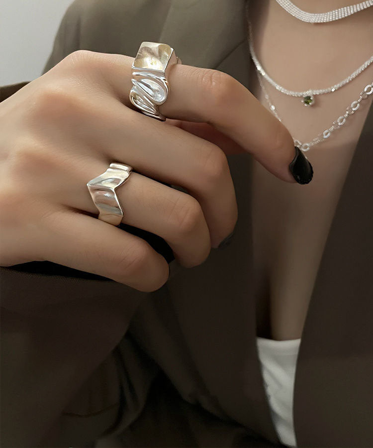 Edges Wrinkled And Silk Silver Wrapped Sterling New Candy