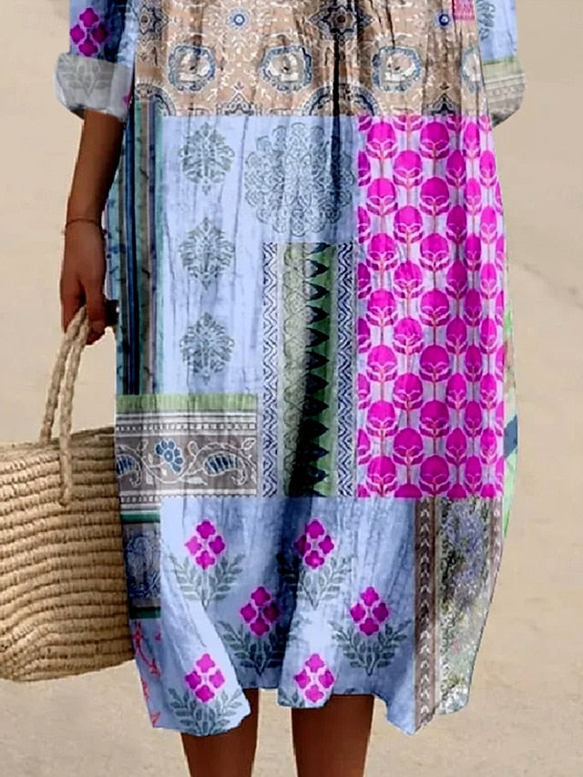 Women's Midi Dress Casual Dress Sundress A Line Dress
