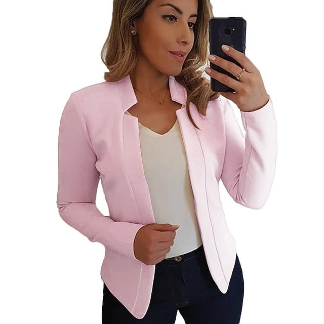 Women'S New Fashion Blazer Clean Fit Long-Sleeved Cardigan