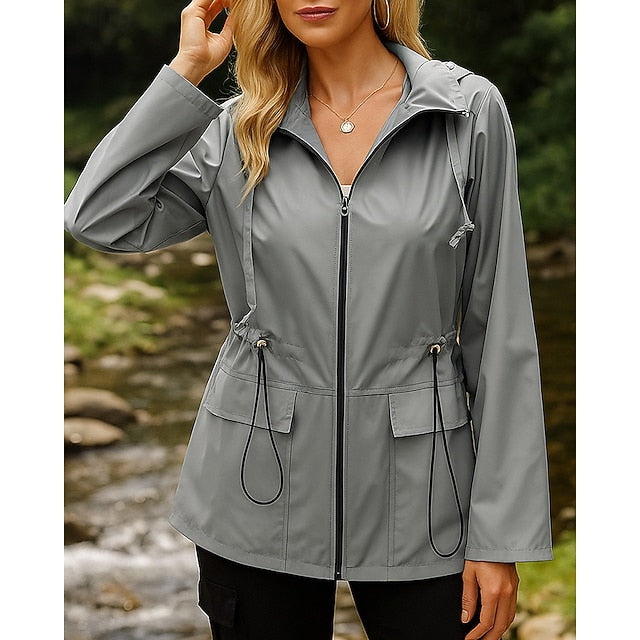 Women's Hiking Jacket Rain Coat Outdoor Waterproof