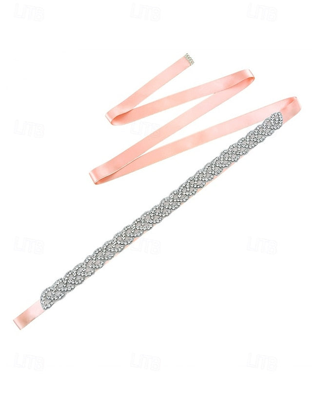 Bridal Waistband Elegant – Rhinestone Crystal Wedding