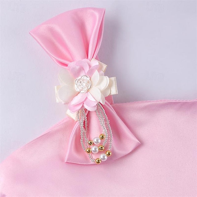 Flower Girls' Dress Party Easter Summer Sleeveless 3D