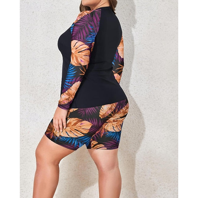 Women's Standard Rash Guard Plus Size Bathing Suites