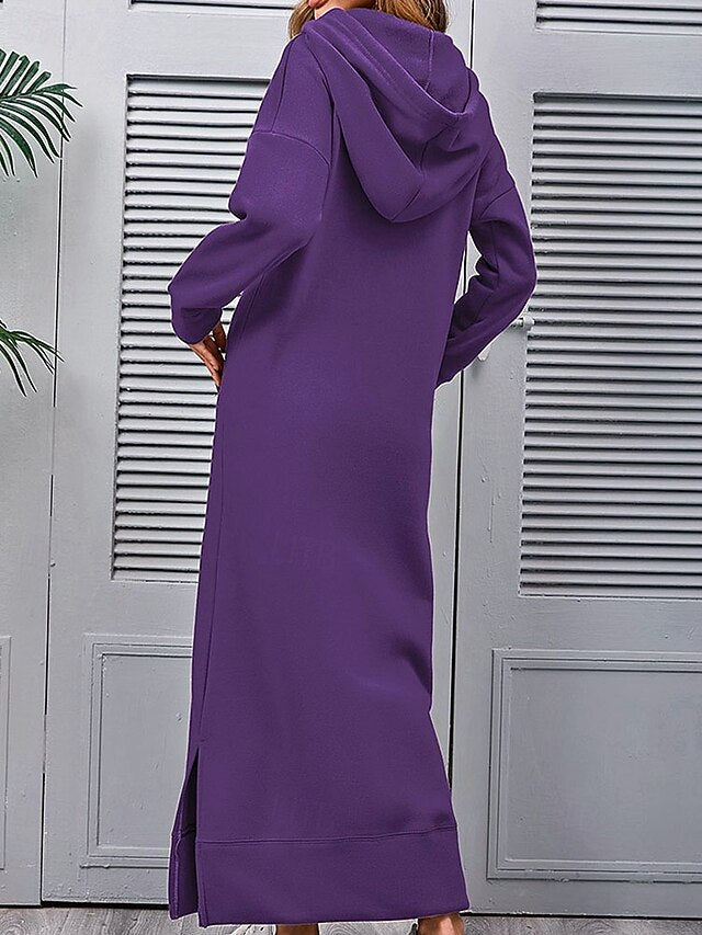 Women's Midi Dress Hoodie Dress Fashion Modern Daily Office