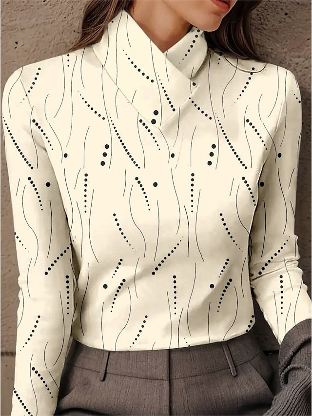 Women's Tunic Graphic Geometric Abstract Elegant Vintage