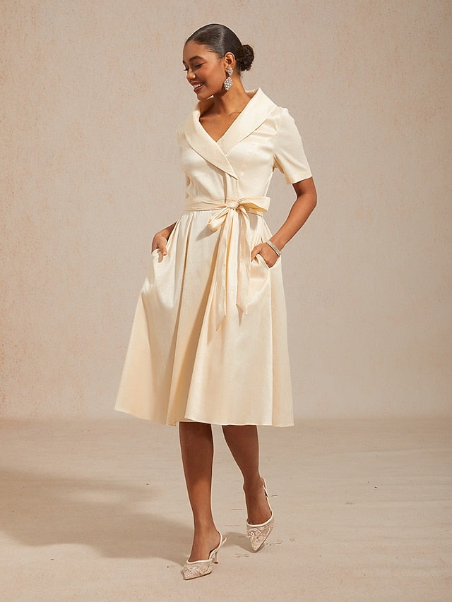 Women's Midi Dress Sheath Dress Elegant Daily Wedding Guest