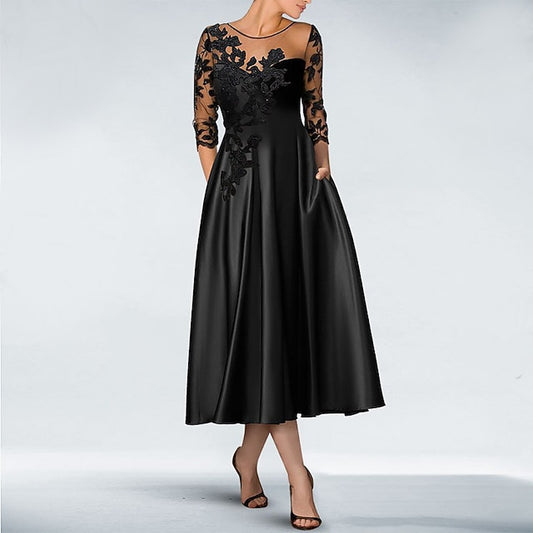 Wedding Formal Guest A-Line Dress Elegant Knee Dresses Cocktail
