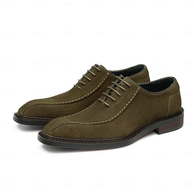 Shoes Genuine Leather Men's - Suede Cowhide Classic Derby