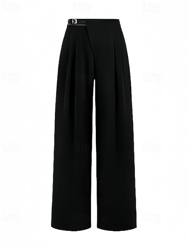 Women's Wide Leg Streetwear Casual Full Length Natural