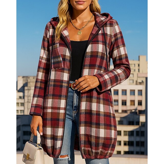 Women's Hoodie Jacket Zip Up Coat with Pockets Long Sleeve