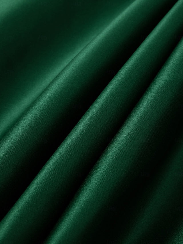 Evening Gown Formal High Guest Split A-Line Floor Dress Wedding