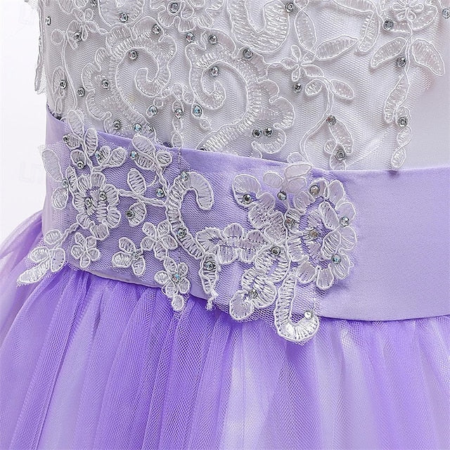 Princess Kid's Girl Girls' Flower Dress