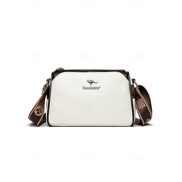 Crossbody Vintage Shoulder Bag – Women's Faux Leather