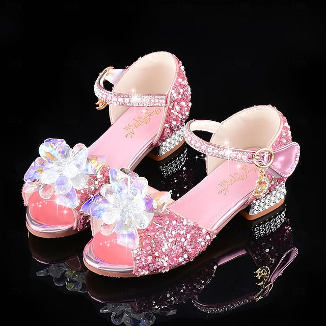 Shoes Flower Girls' – Glittery Rhinestone Crystal