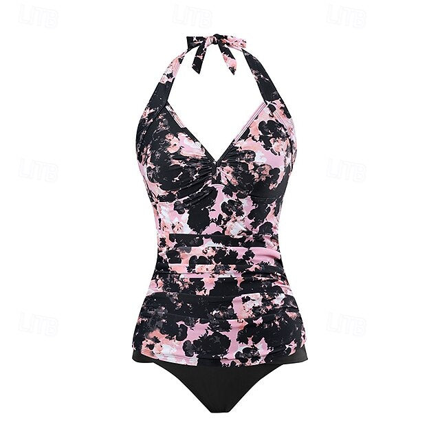 Women's Halter Bikini Top Bathing Suit Swimsuits Floral