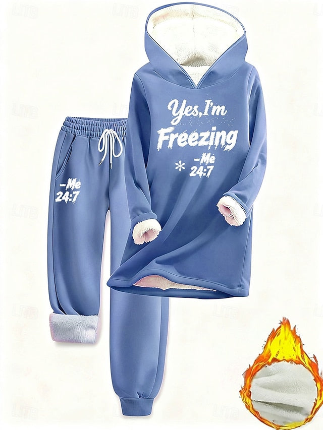 Women's Two Piece Sets Tracksuit Pants Sets Long Sleeve