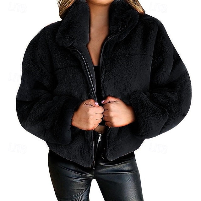 Fur Warm Faux Winter Coat Women's Teddy