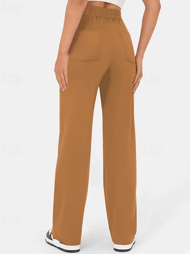 Women's Slacks Straight Streetwear Casual Full Length