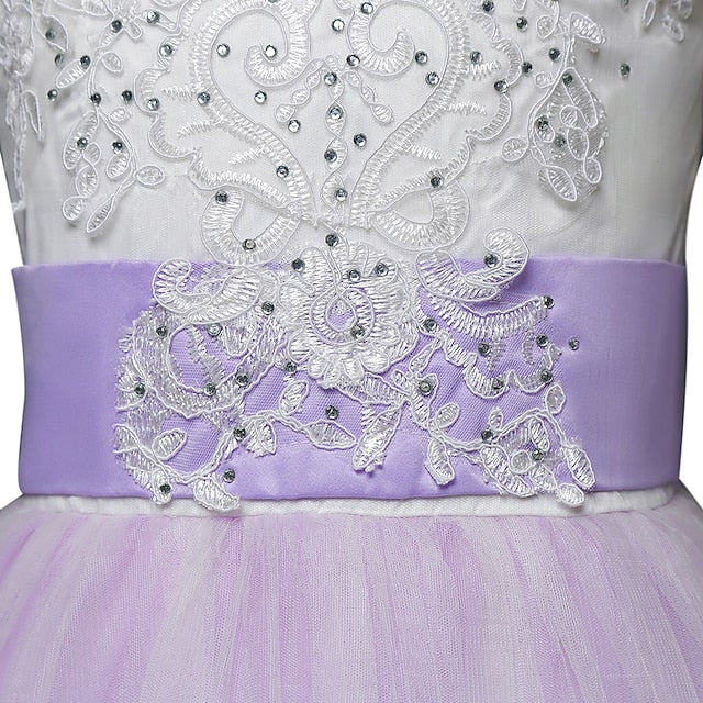 Flower Girls' Girl Dress Wedding Kids Sleeveless