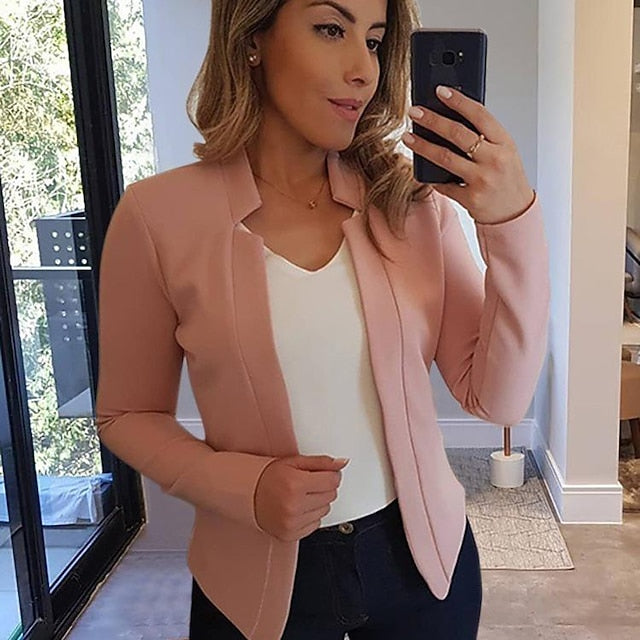 Women'S New Fashion Blazer Clean Fit Long-Sleeved Cardigan