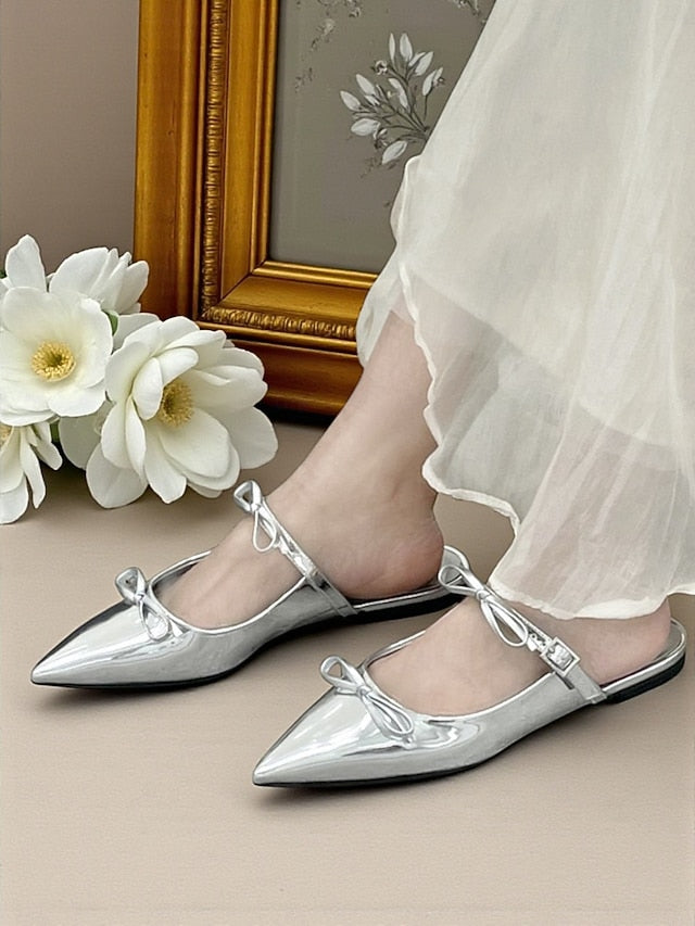 with Women's Pointed Black Flats Rhinestone Toe