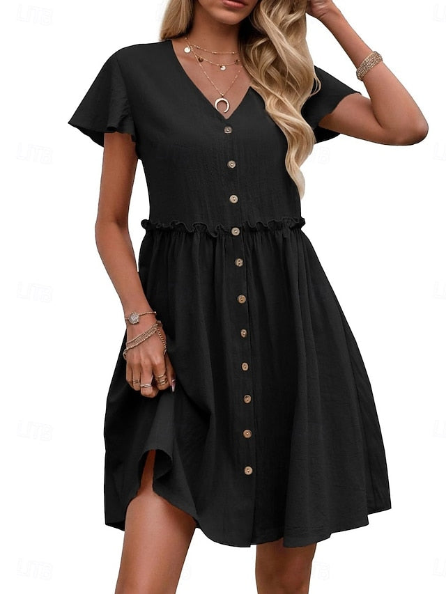 Women's Mini Dress Casual Dress A Line Dress Basic Casual