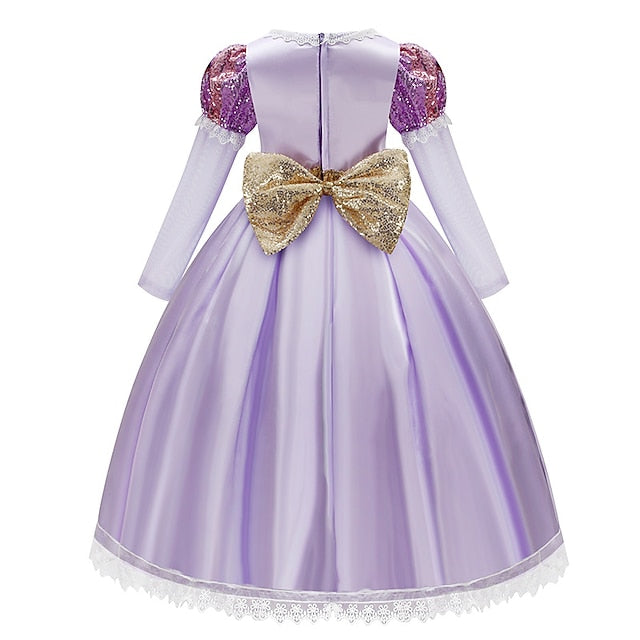 Theme Girl Fairytale Flower Princess Rapunzel Party Sofia Dress