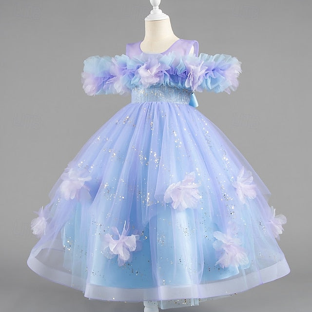 Dress Party Wedding Sleeve Kids Short Special Girls' Flower
