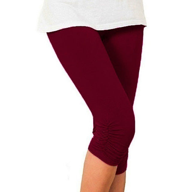 Women's Normal Capri Pants Leggings Fashion Calf-Length Mid