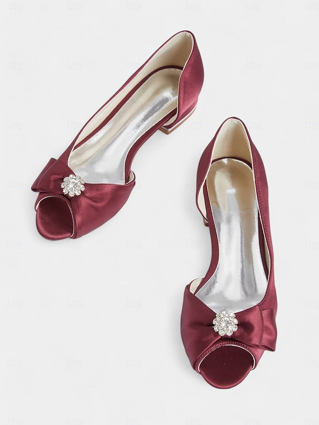 with in sparkling flats luxurious a satin Elegant crafted